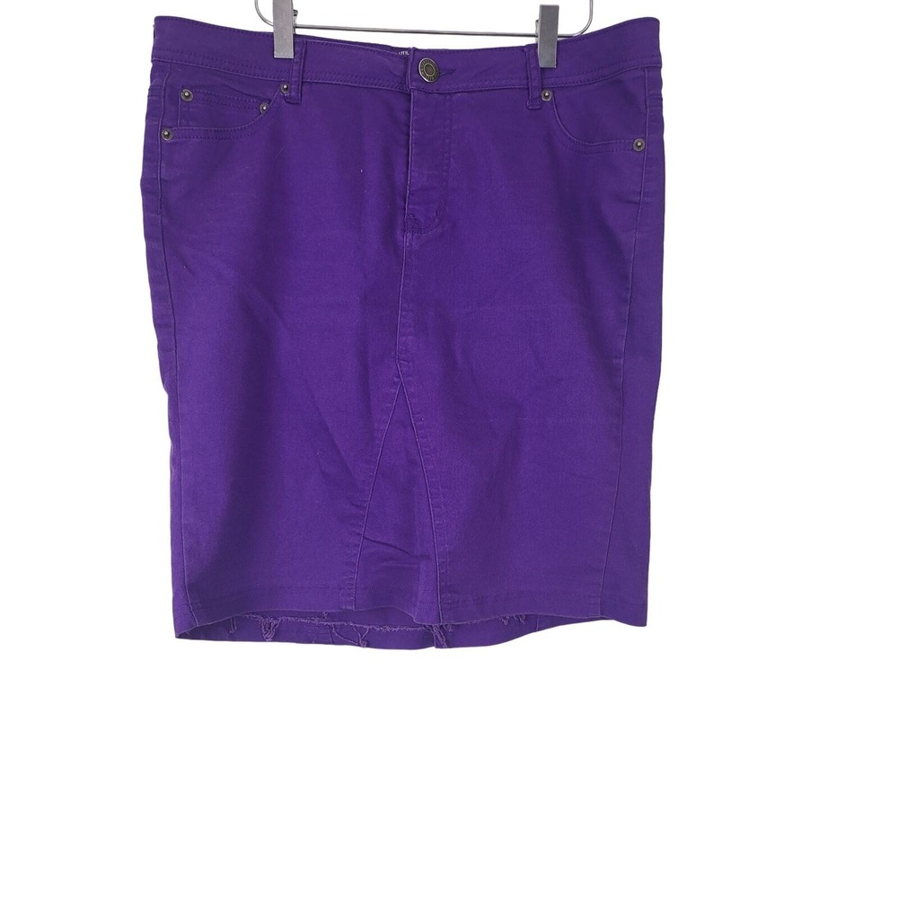 Mossimo Utility & Style Skirt 15 Womens/Juniors Purple Above Knee Pockets